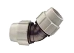 Coude 45° à compression